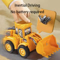 Inertial Car Toy Engineering Vehicle Model Car Press Sliding Excavator Bulldozer Children Educational Construction Vehicle Kids. 