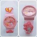 Sanrio watch children silicone strap analog watch. 