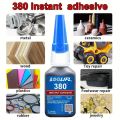 380 Black Reinforced Industrial Strong Quick-drying Glue,Used in auto parts,hardware accessories,High Strength Instant Adhesive. 