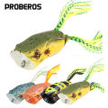 Big Mouth Topwater Frog Lures Durable Lifelike Silicone Bass Bait Floating Realistic for Pike Snakehead Salmon Trout Catfish. 