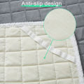 Milk Velvet Mattress Pad Soft Breathable Bedding Protector Queen Size Comfortable Quilted Top Mattress Cover. 