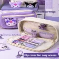 New Kuromi Pencil Case Sanrio Stationery For Junior High School Girls New Primary School Students Large Capacity High Appearanc. 