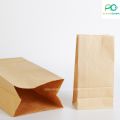 Brown Kraft expandable side gusset bag French Fries bag stand up bread pouch (50 pcs/pack)-acplusglobal. 
