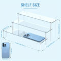 1pc Multi-Layer Acrylic Display Stand Clear Cake Display Rack Transparent Trapezoidal Storage Shelf Perfect For Dessert Cupcake. 