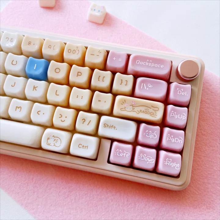 Cute%20Cat%20Ceramic-like%20Texture%20Keycaps%20with%20Cat%20Paw%20Directional%20keys%20PC%20MAO%20Profile%20for%20Mechanical%20Keyboard%2060%2070%2080%2090%20100%20-%20Image%204