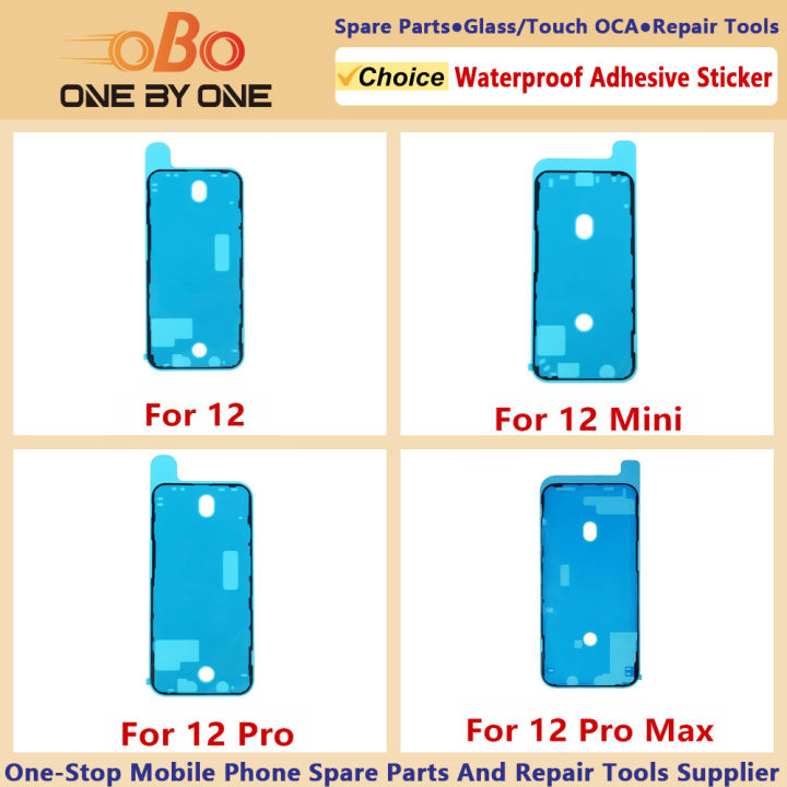 Waterproof Adhesive Sticker For iPhone 12 PRO MAX  MINI Front Housing Frame Tape Strips Screen Pre-Cut Seal Adhesive Replacement