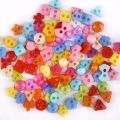 100pcs Mini Buttons Plastic Doll Clothes Round Buckles Buttons for Handmade Cartoon Garment Sewing DIY Craft Needlework. 