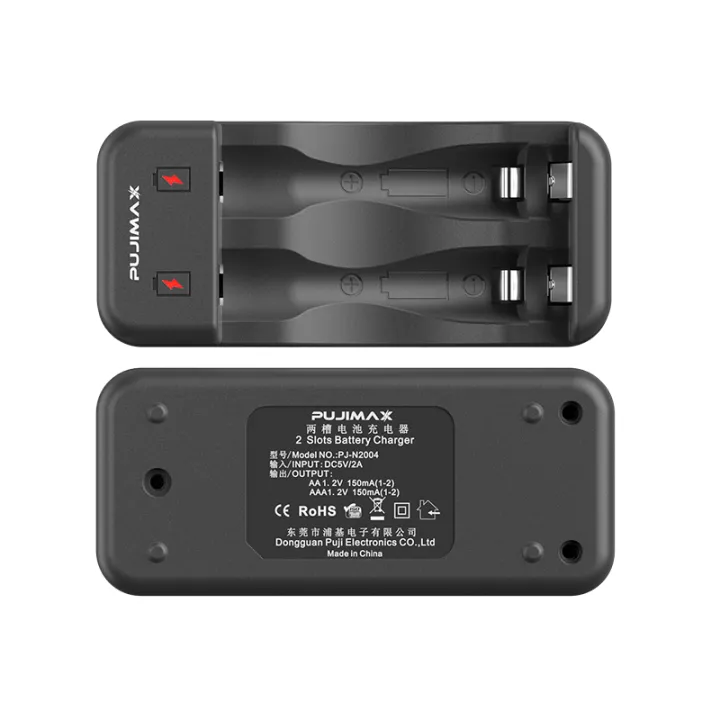 PUJIMAX%20Battery%20Charger%202%20Slot%20Intelligent%20Fast%20Charge%20With%20Indicator%20For%201.2V%20NiMH%20NiCd%20AAA/AA%20Rechargeable%20Micro%20Jack%20-%20Image%206