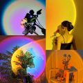 Sunset Lamp Night Light Projection Lamps  Light with Remote Mood Lighting Rainbow Sunlight Lamp Led Colorful Changing. 