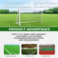 Football Goal Sports Toy Foldable Children's Football Gate with Pump & Ball Portable Soccer Goal for Outdoor Football Training.