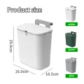 【3day】minimalist trash can, 7,9 liter hanging trash can, wall mounted trash can, kitchen trash can, bathroom trash can. 