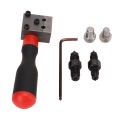 New 3/16in 1/4in Single Double Flare Adapter Pipe Flaring Kit Copper Tube Brake Line Universal Auto Repair Tools Accessories. 