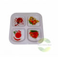 Nasta plate 22 cm medium size melamine plate one piece breakfast platter four compartment qualitiful melamine materials unique design and multiple design also kitchen dining plate.