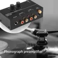 PP500 Phono Preamp Preamplifier Headphone Preamplifier Microphone Enlarge Mixer with Level Volume Control for Vinyl Turntable. 