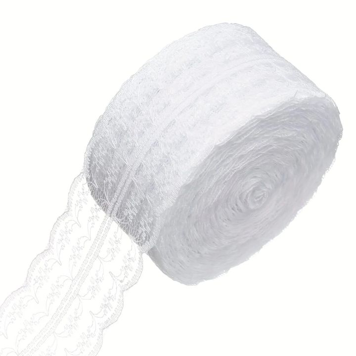 10.9Yards White Lace Ribbon,  Wrapping, Dress Decoration, Wedding Decoration, Sewing Crafts