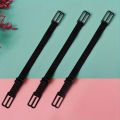 3-Pack Anti-Slip Bra Strap Holders | Adjustable Elastic Clips with Metal Buckles (Black/White/Beige). 
