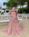 Girls stylish frill abaya, Designer Abaya. 
