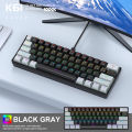 Mini Keyboard APAYADO K61 Mechanical Keyboard Wired,60% Portable 61 Keys RGB Black,White, Red/Blue Switch for Gaming. 