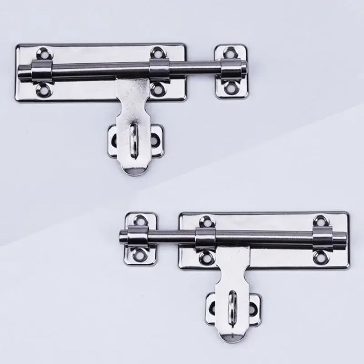 4 Inch Hardware Door Lock Stainless Steel Barrel Bolt Latch Padlock ...