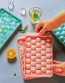 Round Ice Cube Tray, Mini Ice Ball Maker Mold for Freezer, Circular Ice Cube Tray for Drinks, Ice Sphere Mold for Chilling, Cocktail, Coffee, Tea. 