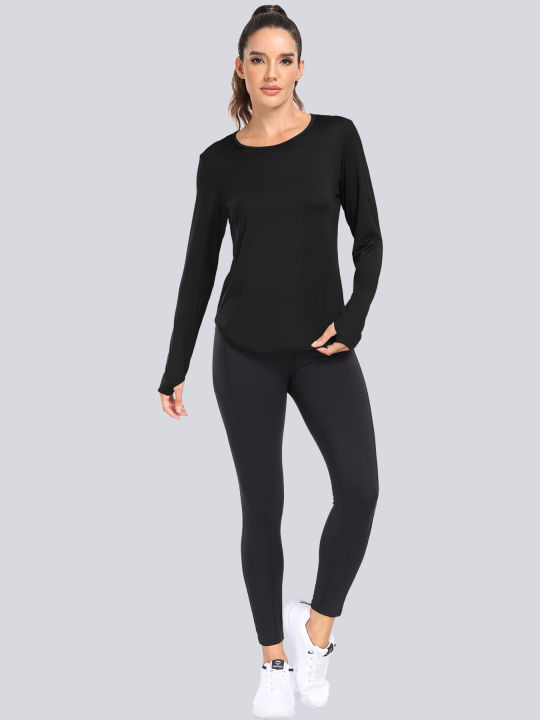 Women%20T-Shirts%20Sun%20Protection%20Sports%20Long%20Sleeves%20UV%20Protection%20Loose%20Breathable%20Running%20Yoga%20Clothes%20Fitness%20-%20Image%205