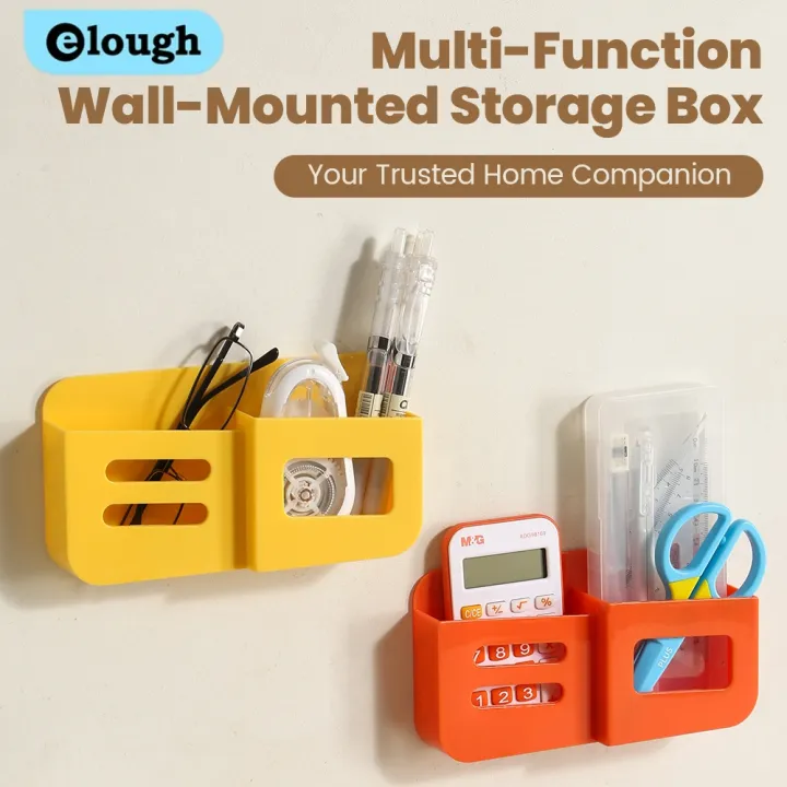 Remote Control Storage Rack Temu Elough Wall Mounted Storage Box Bedside Phone Charging Stand Home ...