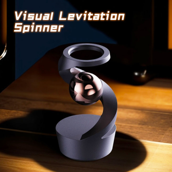 Visual Levitation Spinner - Magnetic Floating Fidget Toy for Stress Relief ADHD & Anxiety  Cool Desk Toy & EDC Gadget