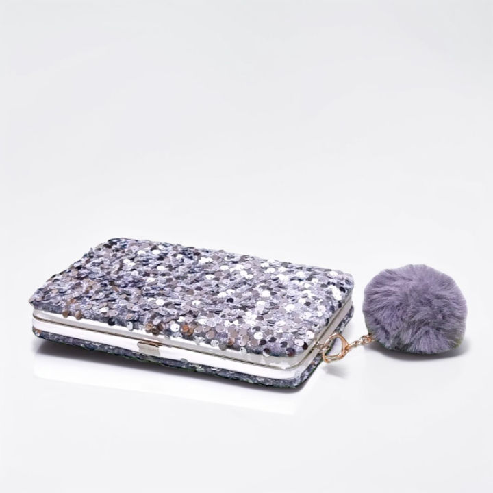 Geometry Style Velvet Mobile Clutch with Card and Money Pockets, High Quality Walvet Stara Material