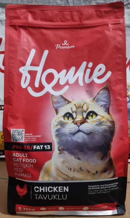 HOMIE CAT FOOD - PREMIUM - P 28 / F 13 . IMPORTED FROM TURKEY