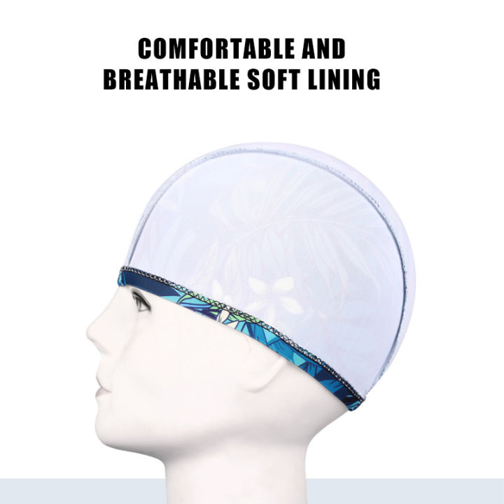Swim%20Cap%20Men%20And%20Women%20Breathable%20High%20Elastic%20Cloth%20Swim%20Cap%20Color%20Comfortable%20No%20Cut%20Children's%20Swim%20Cap%20Universal%20-%20Image%204