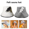1Pcs Sauna Hat Sauna Vaporarium Accessories Felt Head Protection Bath Anti Heat Free Size Russian Style Shower Cap. 
