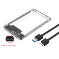 USB Harddisk Box Type C to SATA III Hard Disk Case 2.5 Inch HDD SSD External Enclosure Hard Drive Disk Box External HDD SSD Case.