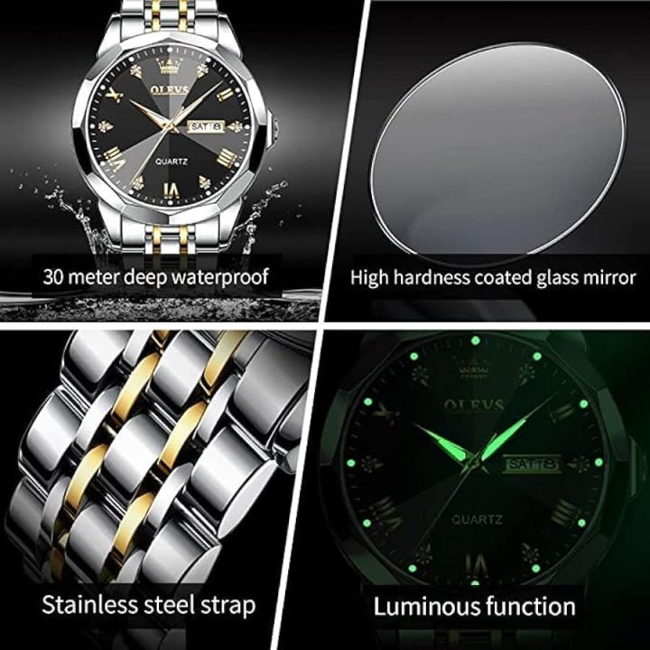 Olev,es%20Luxurious%20Formal%20Fashionable%20Look%20Cutting%20Edge%20Glass%20Day%20and%20Date%20Facilities%20Stainless%20Steel%20Chain%20Strap%20Men's%20Watch%20-%20Image%206