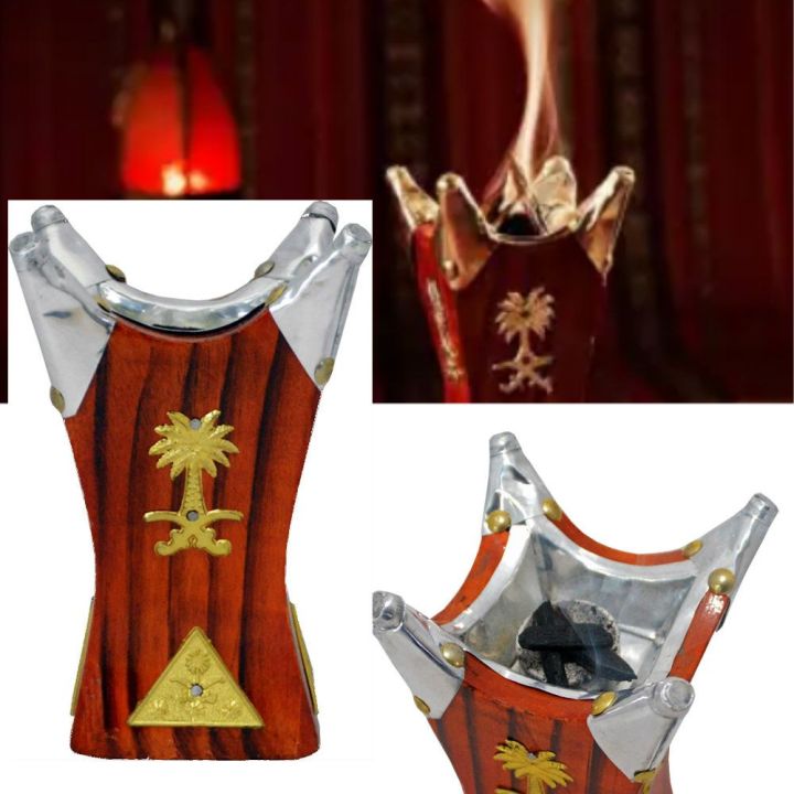 Traditional Non-Electric Bakhoor Burner, Elegant, Portable, Eco-Friendly Home Fragrance Holder