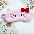 Sanrio  Hello Kitty Eye Mask Sleeping Girl's Heart Cartoon Kawaii  Kuromi My Melody Cinnamoroll Plush  Kids Gift. 