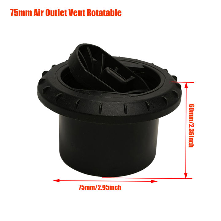 60mm%20/%2075mm%20/%2090mm%20Diesel%20Heater%20Duct%20Ducting%20Air%20Vent%20Outlet%20Flat%20Round%20Rotatable%20Connector%20Black%20For%20Car%20Truck%20VAN%20Camper%20-%20Image%207