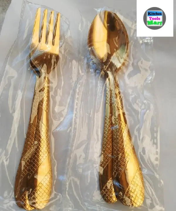 12%20Pieces%20Golden%20colour%20Stainless%20Steel%20Spoon%20Set%20-%20Add%20A%20Touch%20Of%20Luxury%20To%20Your%20Dining%20Table%20With%20This%20Golden%20Color%20chopped%20Spoon%20And%20Tea%20Spoon%20Set%20Size%206%20Inch%20multicolor%20-%20Image%202