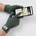 Wool Cashmere Gloves Touch Screen Winter Men Knitted Gloves Solid Color High Quality Winter Autumn Thicken Warm Coldproof. 