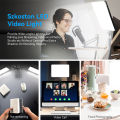 LED Photography Video Light Panel Lighting Photo Studio Lamp Kit with 8/12 Inch Adjustable Brightness,for YouTube Live Streaming.