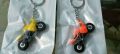 unique design PVC bike keychain for keys bags purse zipper wallet. 