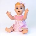 Interactive Luvabella Baby Doll with Blonde Hair, Realistic Expressions, and Movement. 