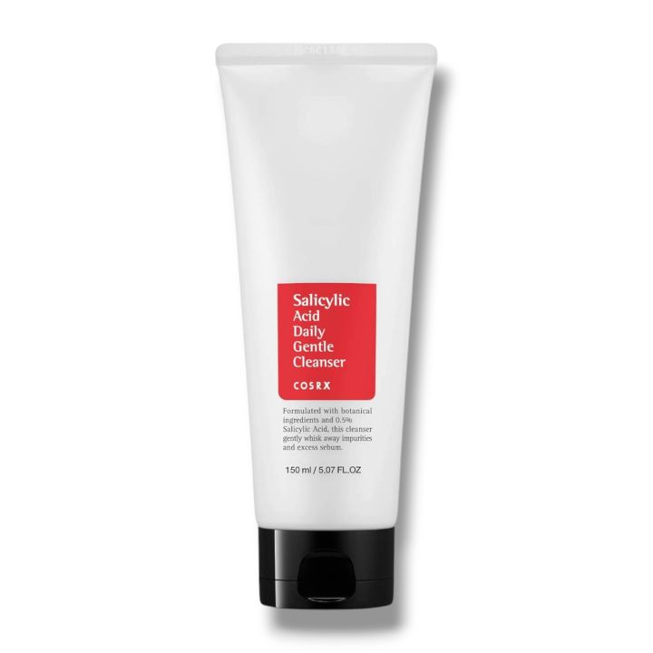 COSRX Salicylic Acid Daily Gentle Cleanser – 150ml | Korean Skincare | Gentle Daily Exfoliating Cleanser for Oily & Acne‑Prone Skin