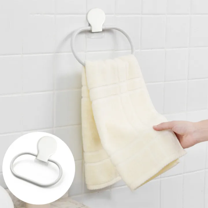 No Drill Towel Bar for Bathroom Strong Adhesive Towel Holder Waterproof ...