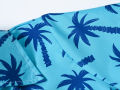 Beach wind holiday wind print casual boys' shirts Summer children's short sleeve fashion lapels cool coconut tree Korean shirt.