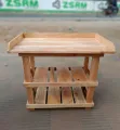 wooden Table 3 থাকের মেহগনি কাঠের। উচ্চতা ৩ ফিট। মজবুদ ৩০০ কেজি ধারন খমতা।.