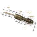 Stainless Steel 7 in 1 Camping Cutlery Set - Foldable Multifunctional Outdoor Tableware with Fork Spoon Knife for Picnic Hiking.