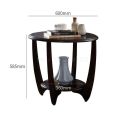 wooden coffee and tea table.
