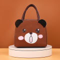 Lunch Bag Cartoon Animal Stereo 3D Storage Bags For Children Outdoor Picnic Lunch Box Hangbag Insulation Waterproof Kids Tote. 