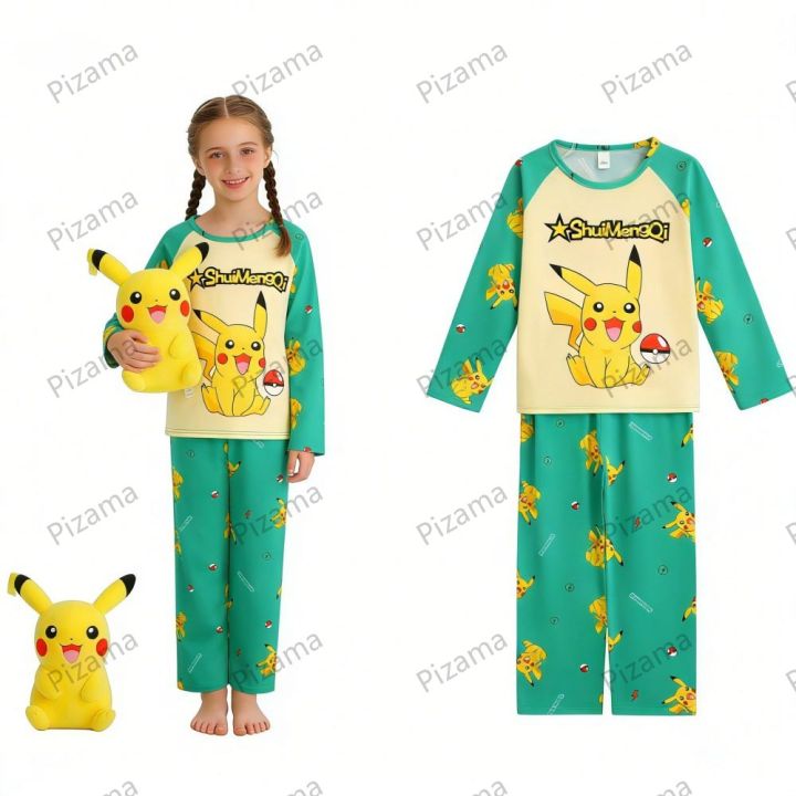 Children's%20Long%20Sleeve%20Boys%20Pikachu%20Pajamas%20Sets%20Kids%20Pyjamas%20Animal%20Pijamas%20for%203%20to%2014%20Years%20Girls%20Sleepwear%20Nightwear%20Pjs%20-%20Image%207