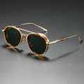 Exquisite Sunglasses Men 2025 New Brand Designer Round Pilot Punk Sun Glasses Man Unisex Luxury Glasses Lentes De Sol Hombre. 